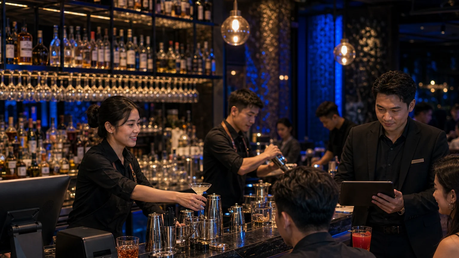 Bar and nightclub shift control with Retail HQ POS