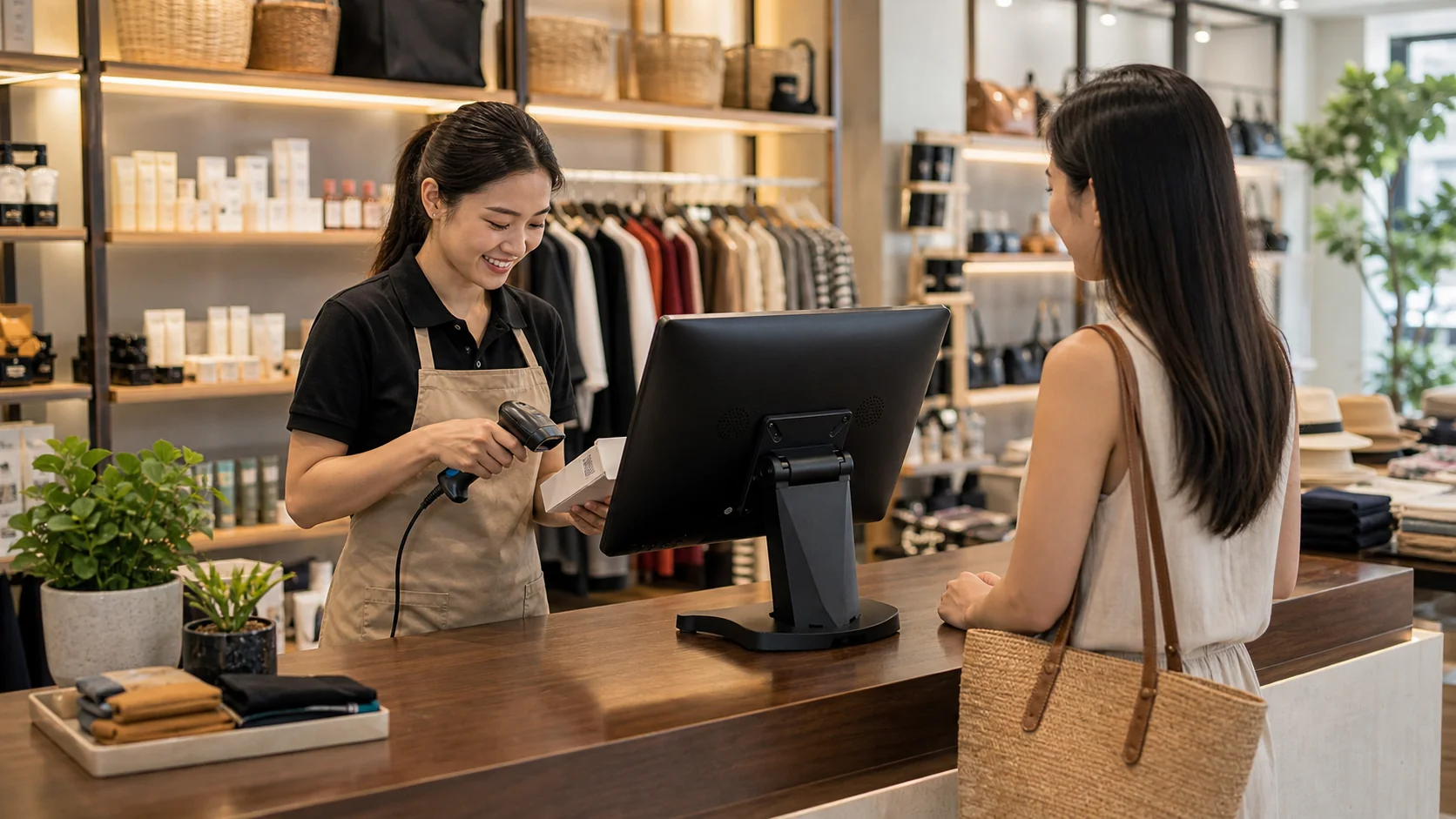 Retail store POS system for checkout and sales visibility